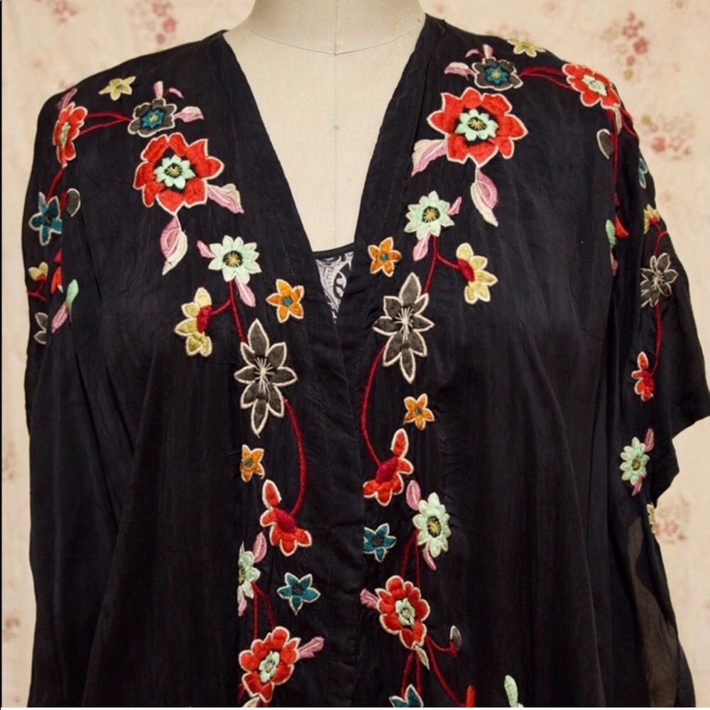 ISO.   Johnny Was kimono.    Any size.